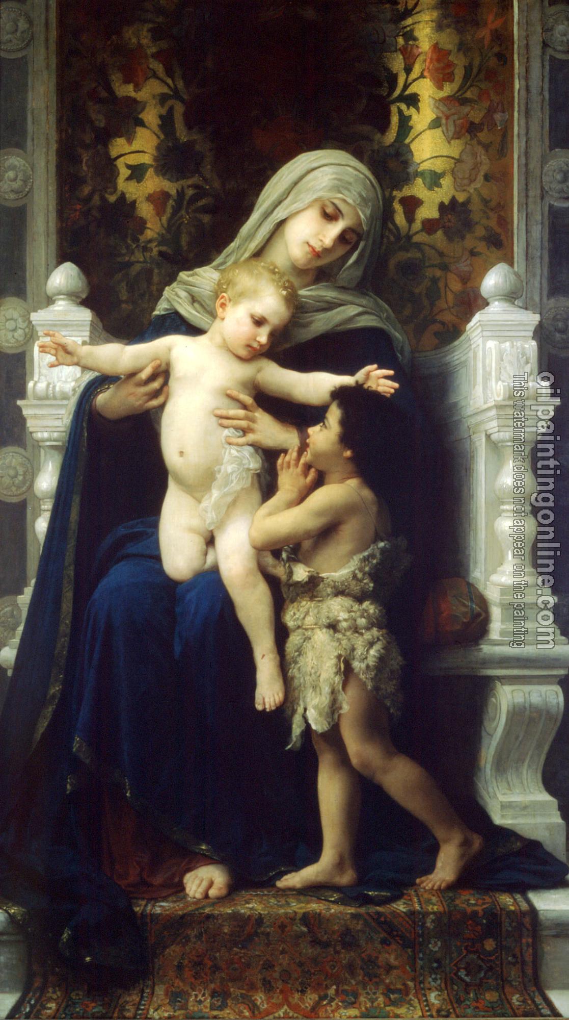 Bouguereau, William-Adolphe - La Vierge, L'Enfant Jesus et Saint Jean Baptiste( The Virgin, Baby Jesus and Saint John the Baptist)